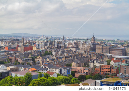 High angle view of the cityscape from Holyrood 64845573