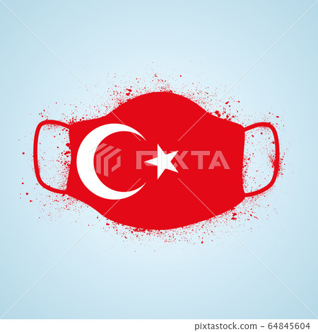 Grunge Turkey safety breathing mask 64845604