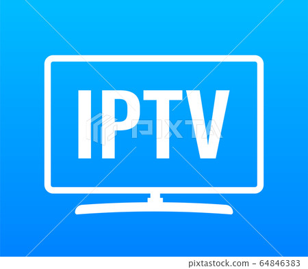 Iptv Badge, icon, logo. Vector stock illustration. Iptv Badge, icon, logo. Vector stock illustration. 64846383