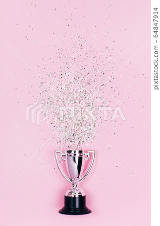 Winners cup with festive sparkles 64847914