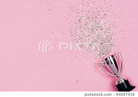 Winners cup with festive sparkles 64847916