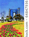Odaiba, Tulip Flower and Hotel in Symbol Promenade Park (March) Koto Ward, Tokyo 64847936