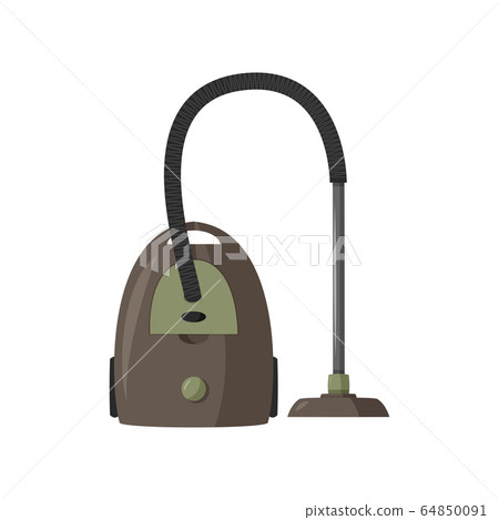 Home vacuum cleaner illustration. Isolated on white background. Home vacuum cleaner illustration. Isolated on white background. 64850091