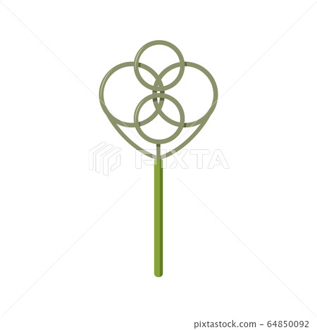 Simple green carpet beater vector illustration. Home cleaning tool isolated on white background. Simple green carpet beater vector illustration. Home cleaning tool isolated on white background. 64850092