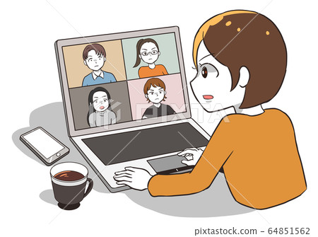 精神振奮的遠程工作 精神振奮的遠程工作 64851562