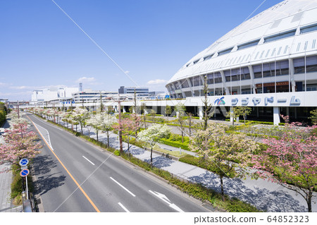 Vantelin圓頂名古屋名古屋巨蛋和花見月 照片素材 圖片 圖庫