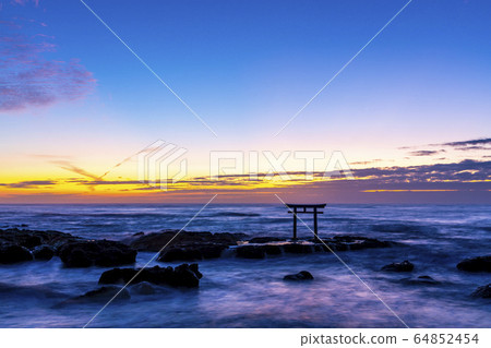 Iori Pref. Oarai Town Torii in Kamisu Iori Pref. Oarai Town Torii in Kamisu 64852454