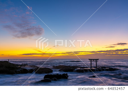 Iori Pref. Oarai Town Torii in Kamisu Iori Pref. Oarai Town Torii in Kamisu 64852457
