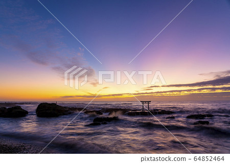 Iori Pref. Oarai Town Torii in Kamisu Iori Pref. Oarai Town Torii in Kamisu 64852464
