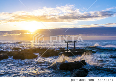 Iori Pref. Oarai Town Torii in Kamisu 64852475