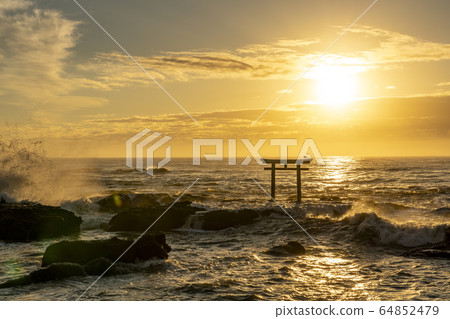 Iori Pref. Oarai Town Torii in Kamisu Iori Pref. Oarai Town Torii in Kamisu 64852479