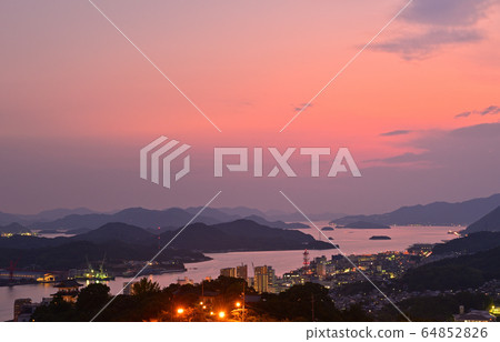 Onomichi Channel Sunset Onomichi Channel Sunset 64852826