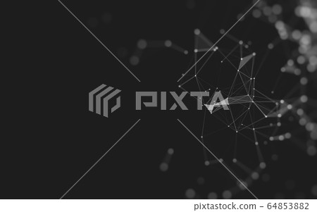 Abstract background. Molecules technology with Abstract background. Molecules technology with 64853882