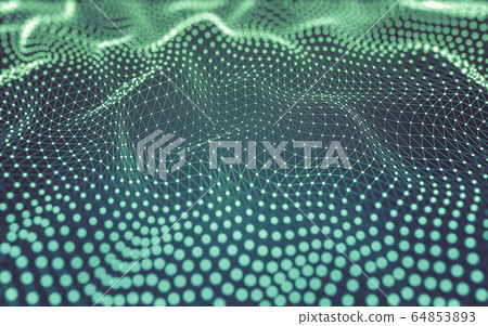 Abstract background. Molecules technology with 64853893