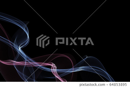 Dark abstract background with a glowing abstract 64853895