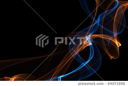 Dark abstract background with a glowing abstract 64853898