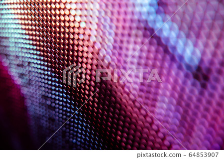 CloseUp LED blurred screen. LED soft focus 64853907