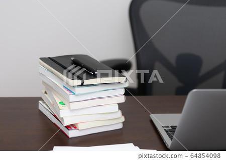 Books and PCs stacked Books and PCs stacked 64854098