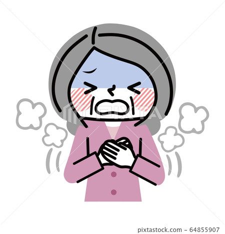 呼吸窘迫高級女子 64855907