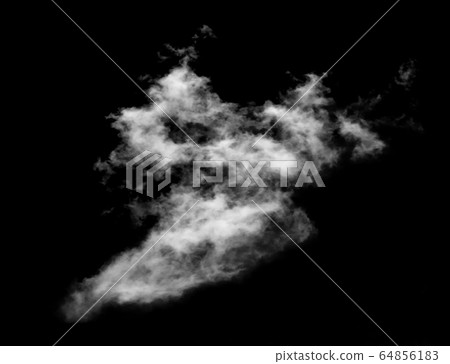 White cloud isolated on black background,Textured White cloud isolated on black background,Textured 64856183