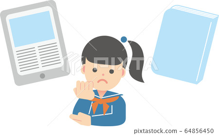 Book e-book female student 64856450