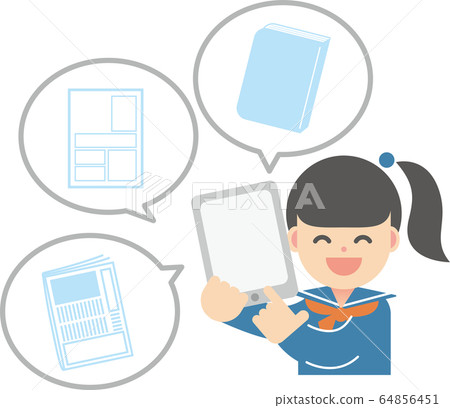 Book E-book Smile Female Student 64856451