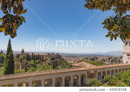 Alhambra palace in Granada, Spain 64859346