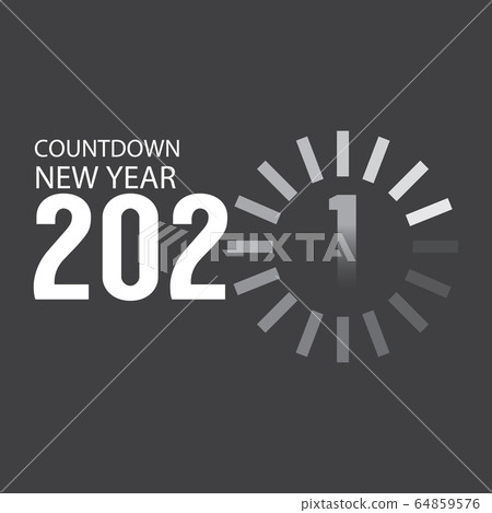 Loading of 2021 Countdown Vector Illustration Loading of 2021 Countdown Vector Illustration 64859576