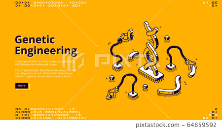 Vector banner of genetic engineering - Stock Illustration [64859592 ...