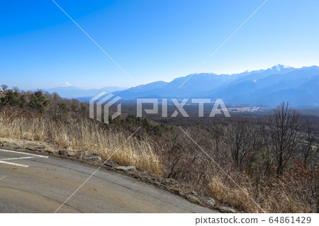 [Nagano Prefecture] Fujimi Kogen / Creation Forest, View from Boukyo-no-Oka Observatory 64861429