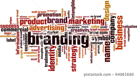 Branding word cloud Branding word cloud 64861680
