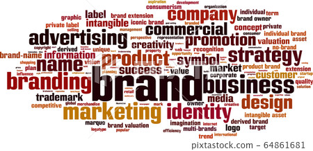 Brand word cloud Brand word cloud 64861681