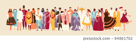 People multinational crowd vector 64861702