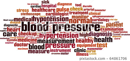 Blood pressure word cloud Blood pressure word cloud 64861706