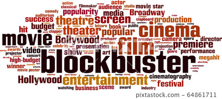 Blockbuster word cloud Blockbuster word cloud 64861711