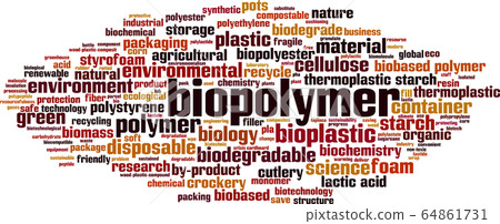 Biopolymer word cloud 64861731