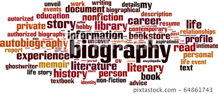 Biography word cloud 64861743