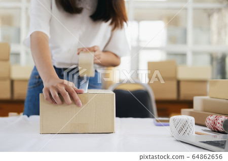 Online small business owner. 64862656