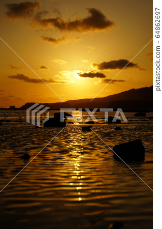 Oga Peninsula sunset 64862697