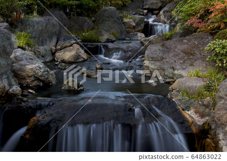 Ogawa and waterfall 64863022