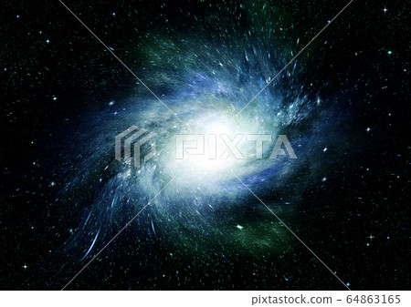 Stars, dust and gas nebula in a far galaxy Stars, dust and gas nebula in a far galaxy 64863165