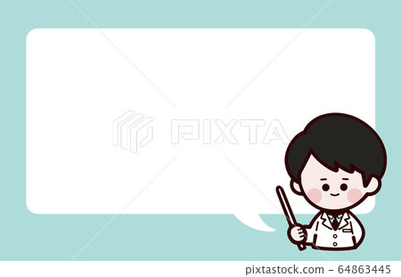 A male doctor in a white coat, balloon teacher A male doctor in a white coat, balloon teacher 64863445