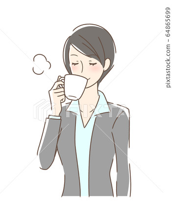 在麥庫普喝咖啡的女人 在麥庫普喝咖啡的女人 64865699