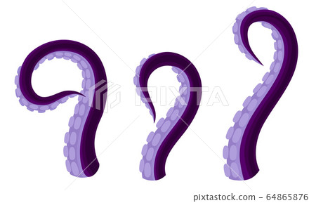 Octopus Tentacles or Limbs Wiggling and Snaking Vector Set Octopus Tentacles or Limbs Wiggling and Snaking Vector Set 64865876