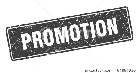 promotion stamp. promotion vintage gray label. promotion stamp. promotion vintage gray label. 64867930