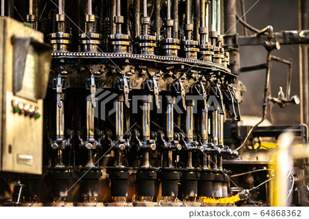 Image of metal-working machine with various Image of metal-working machine with various 64868362