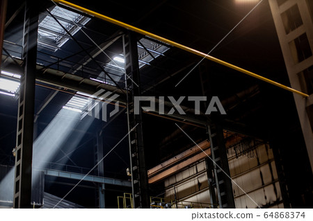 Interior of modern industrial production plant in Interior of modern industrial production plant in 64868374