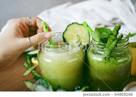 Detox green smoothie Detox green smoothie 64869206