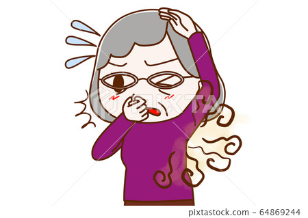 一位老人因為腋下有異味而擔心 64869244