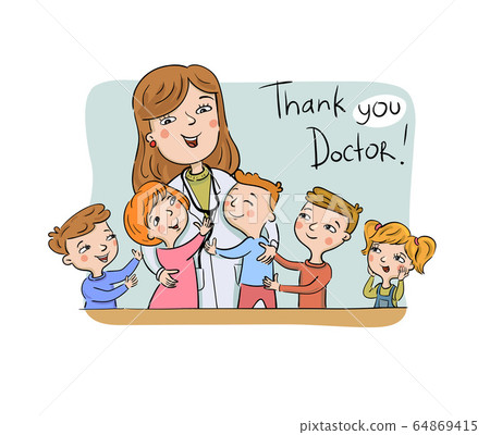 Thank you Doctor greeting card Thank you Doctor greeting card 64869415